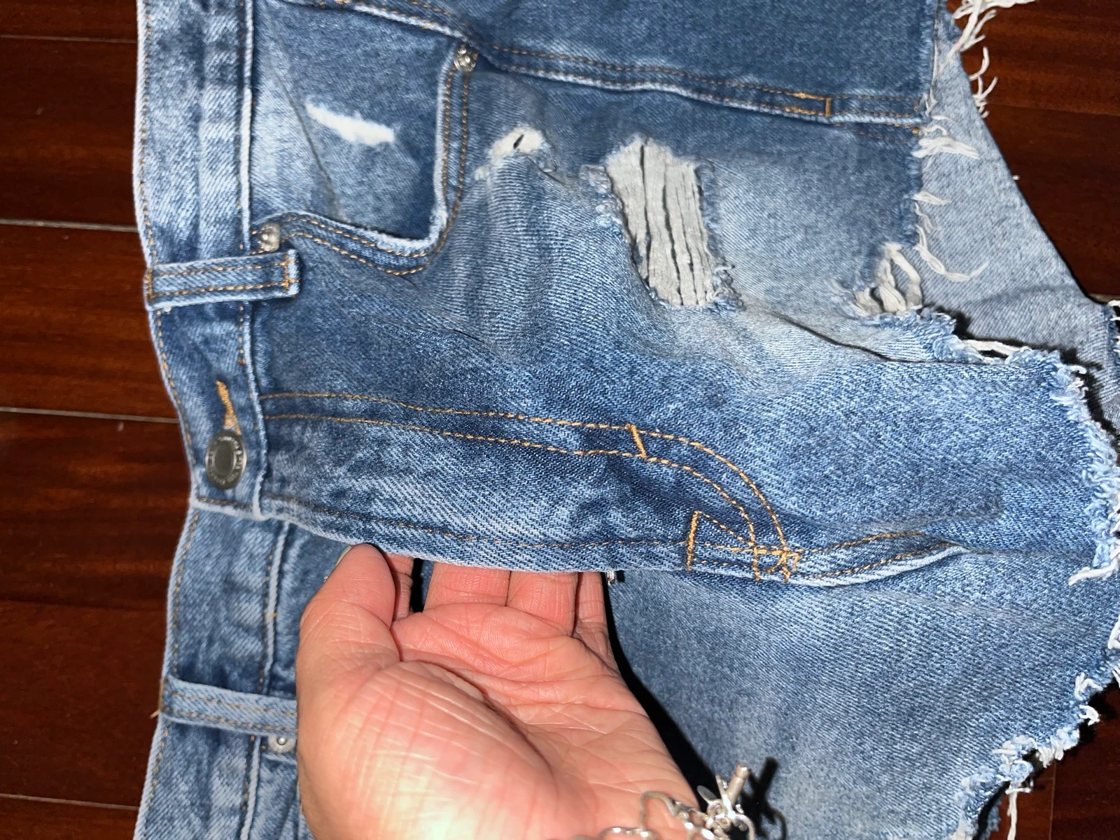 pantalon court bleu – photo 8